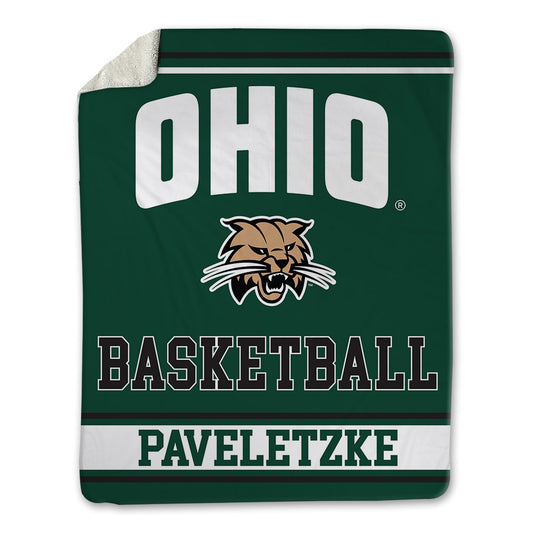 Ohio - NCAA Men's Basketball : Jackson Paveletzke - Blanket-0