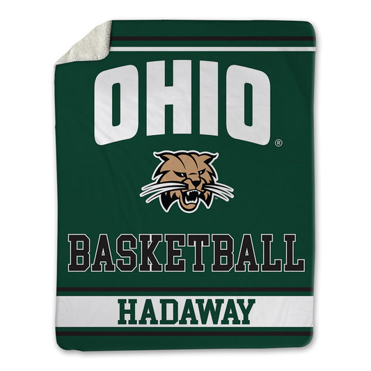 Ohio - NCAA Men's Basketball : Aidan Hadaway - Blanket-0
