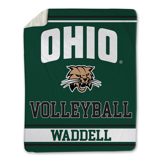 Ohio - NCAA Women's Volleyball : emily waddell - Blanket-0