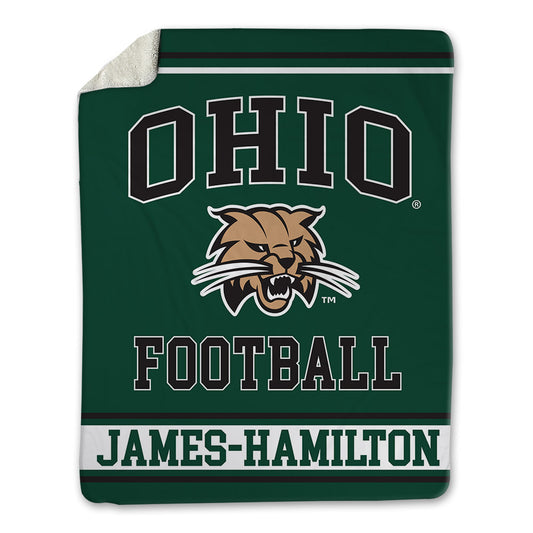 Ohio - NCAA Football : Darren James-Hamilton - Blanket-0