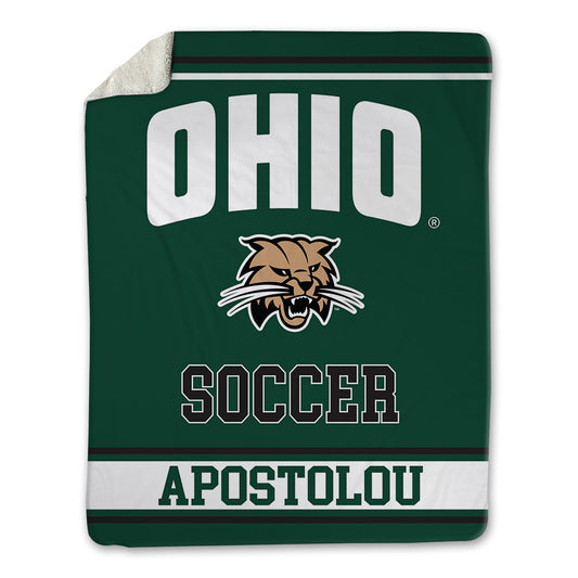 Ohio - NCAA Women's Soccer : Amalia Apostolou - Blanket-0
