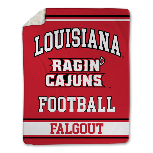 Louisiana - NCAA Football : Aiden Falgout - Blanket-0