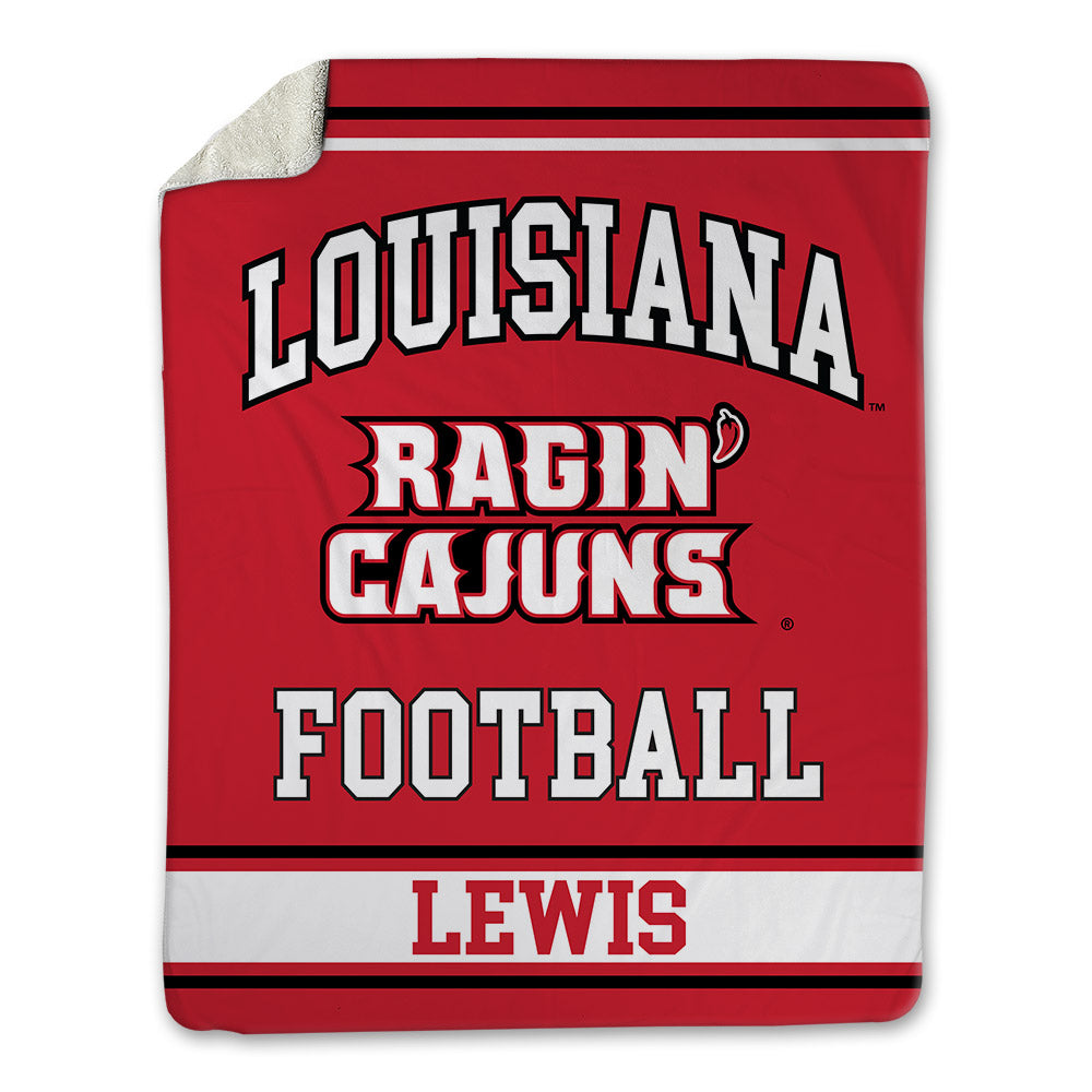 Louisiana - NCAA Football : Jayden Lewis - Blanket-0