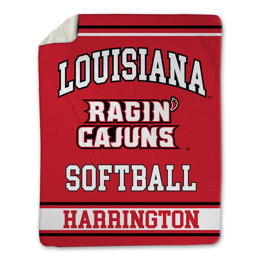Louisiana - NCAA Softball : Zoe' Harrington - Blanket-0