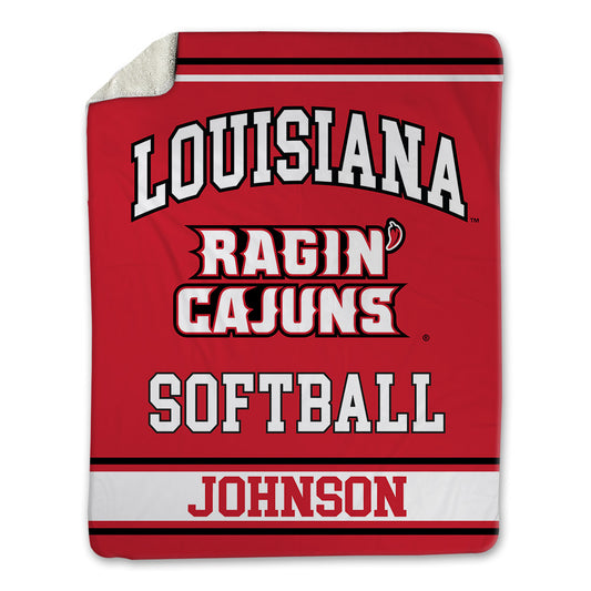 Louisiana - NCAA Softball : Natalie Johnson - Blanket-0