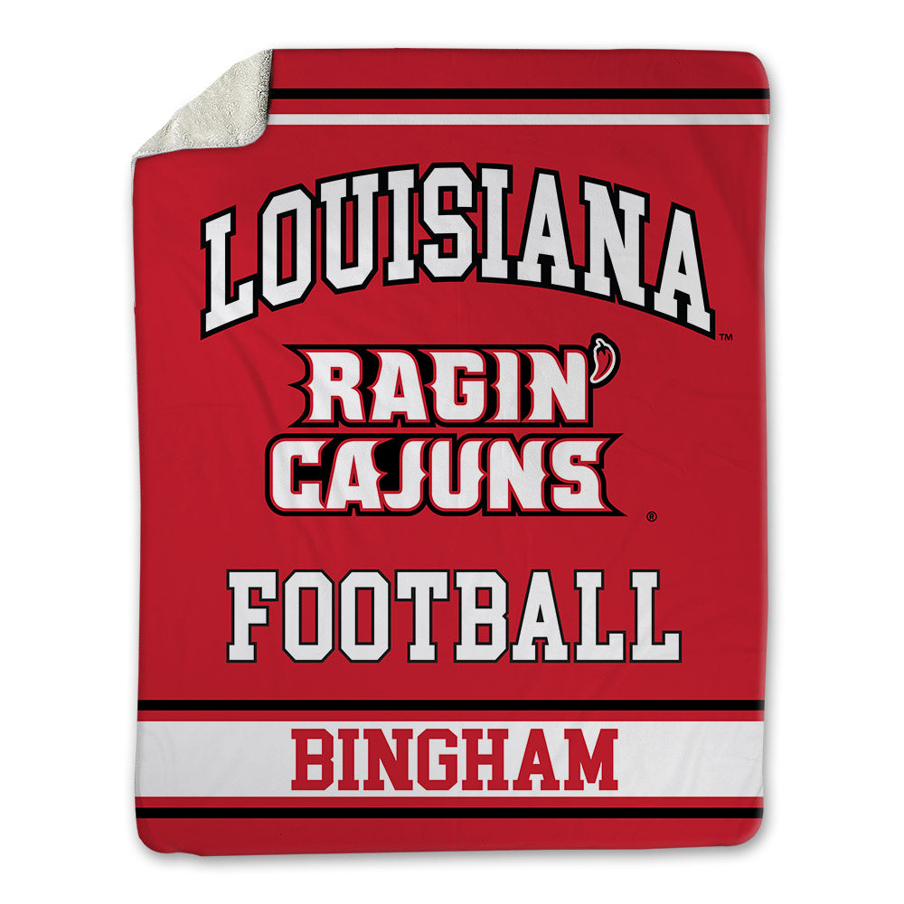 Louisiana - NCAA Football : Roderick Bingham - Blanket-0