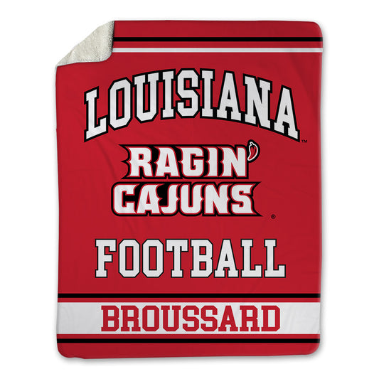 Louisiana - NCAA Football : Matthew Broussard - Blanket-0