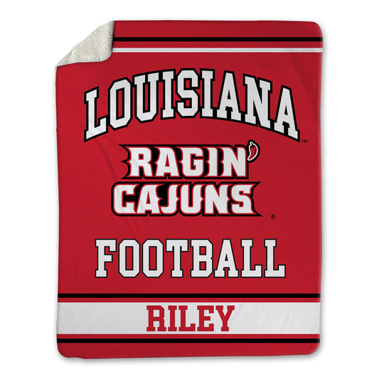 Louisiana - NCAA Football : Cameron Riley - Blanket-0