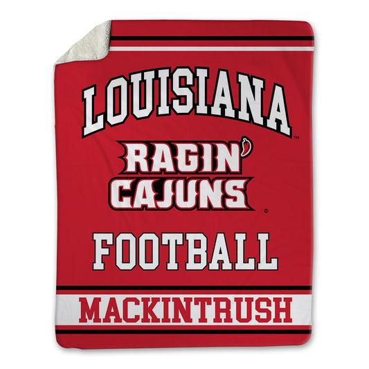 Louisiana - NCAA Football : Khristian Mackintrush - Blanket-0
