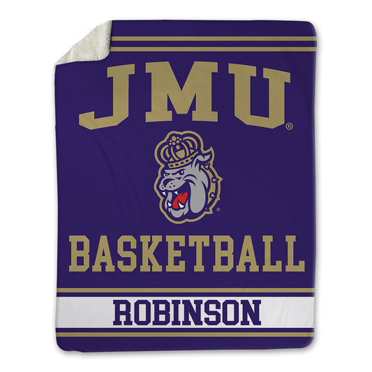 JMU - NCAA Women's Basketball : Bree Robinson - Blanket-0