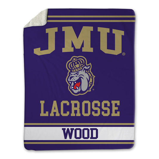 JMU - NCAA Women's Lacrosse : Sammy Wood - Blanket-0