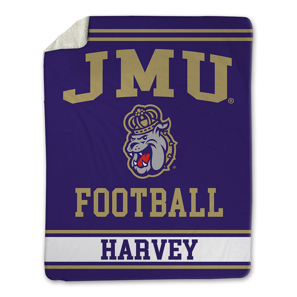 JMU - NCAA Football : Jayon Harvey - Blanket-0
