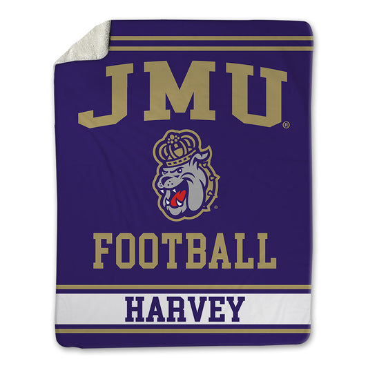 JMU - NCAA Football : Jayon Harvey - Blanket-0