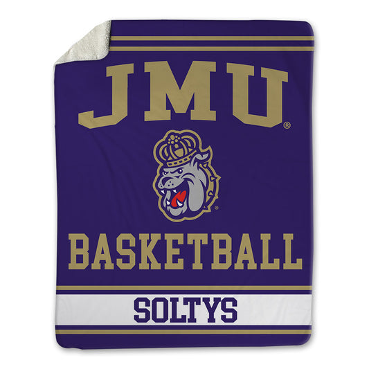 JMU - NCAA Women's Basketball : Delilah Soltys - Blanket-0