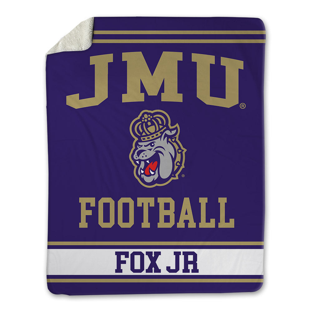 JMU - NCAA Football : Daniel Fox JR - Blanket-0