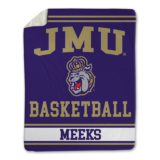JMU - NCAA Men's Basketball : Ashton Meeks - Blanket-0