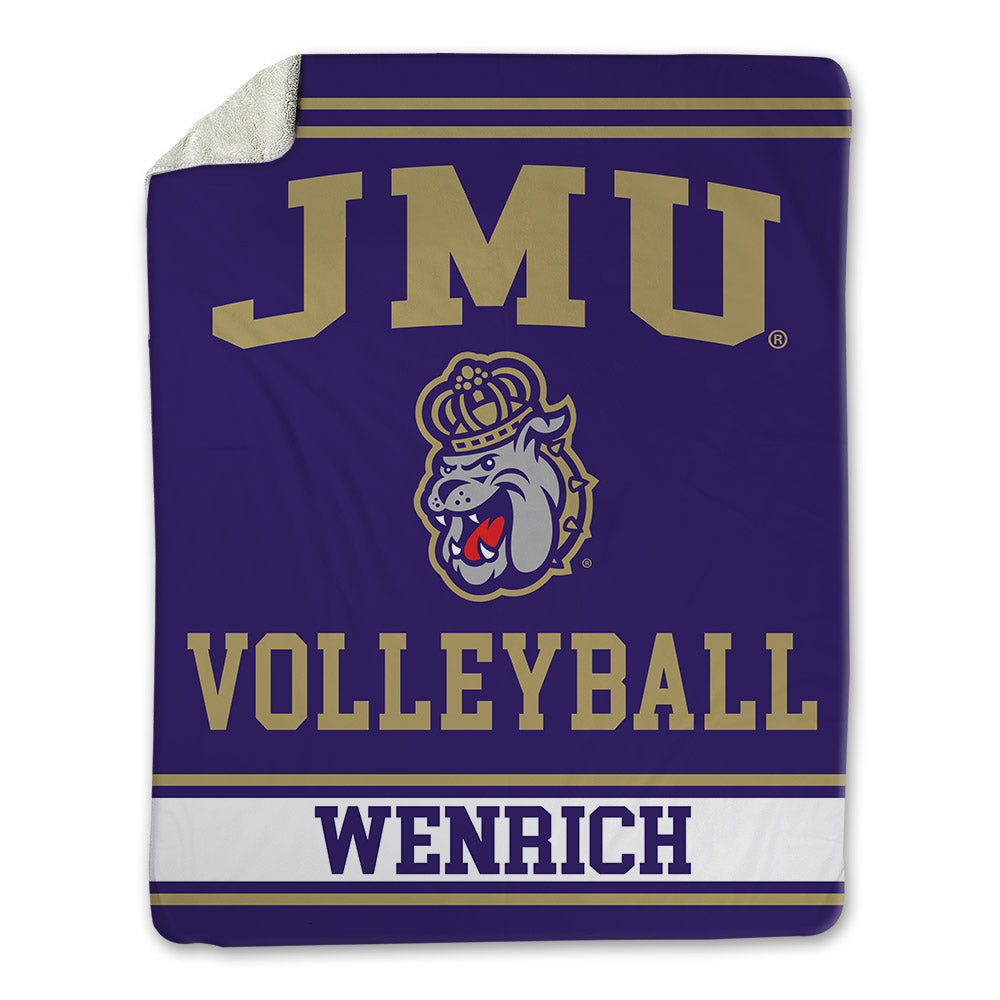 JMU - NCAA Women's Volleyball : Grace Wenrich - Blanket-0