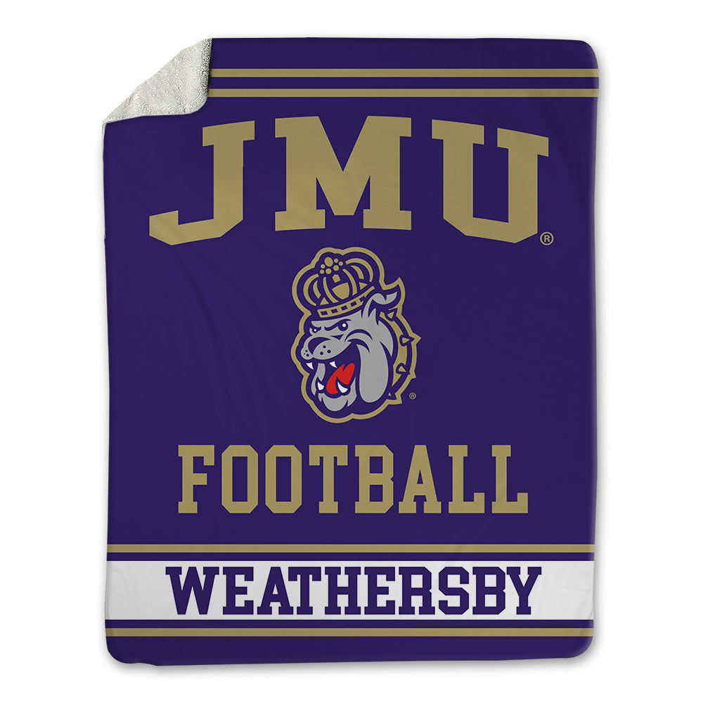 JMU - NCAA Football : Gannon Weathersby - Blanket-0