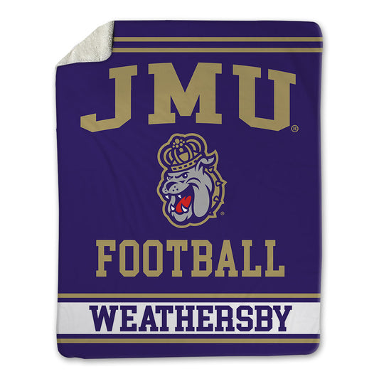 JMU - NCAA Football : Gannon Weathersby - Blanket-0