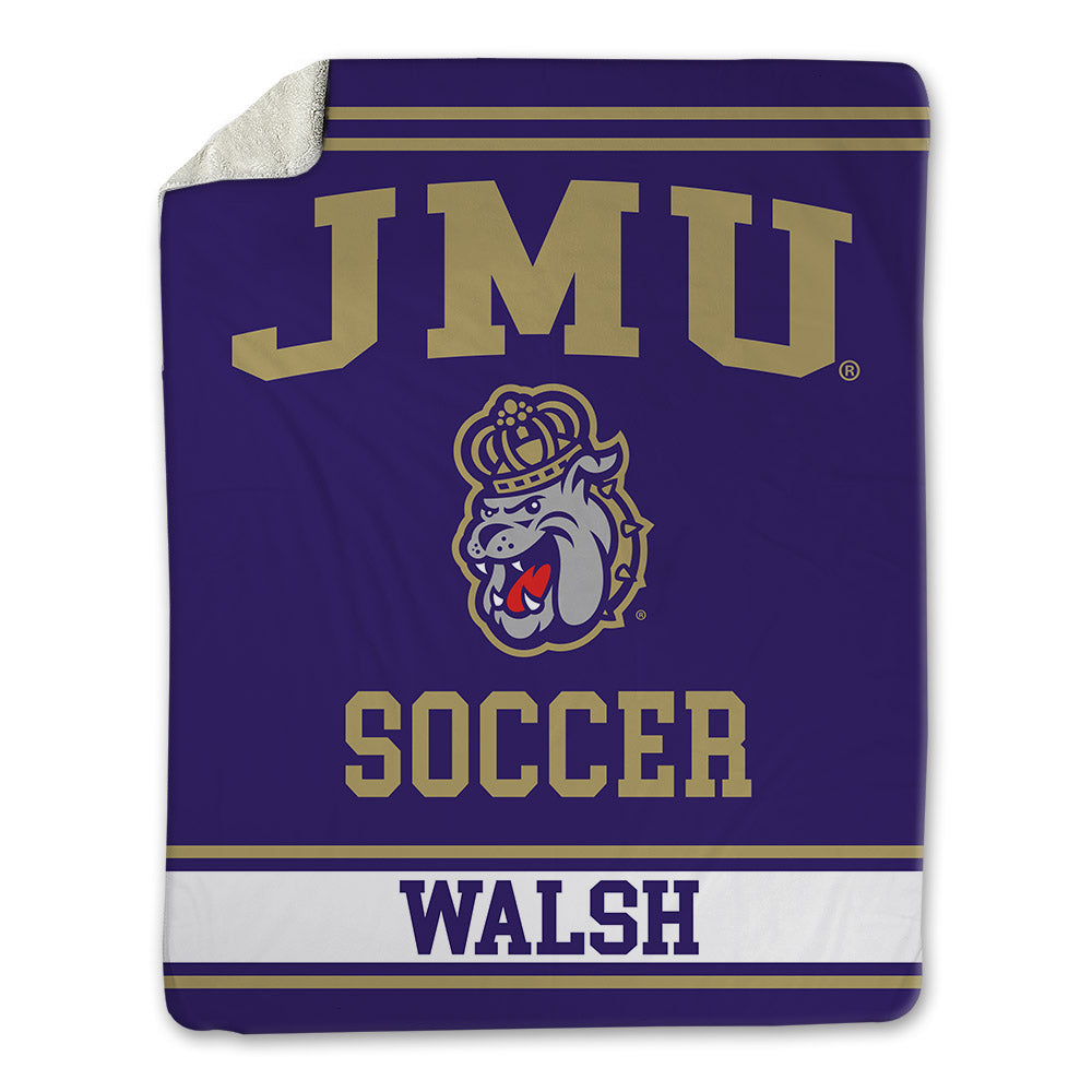 JMU - NCAA Men's Soccer : Ryan Walsh - Blanket-0