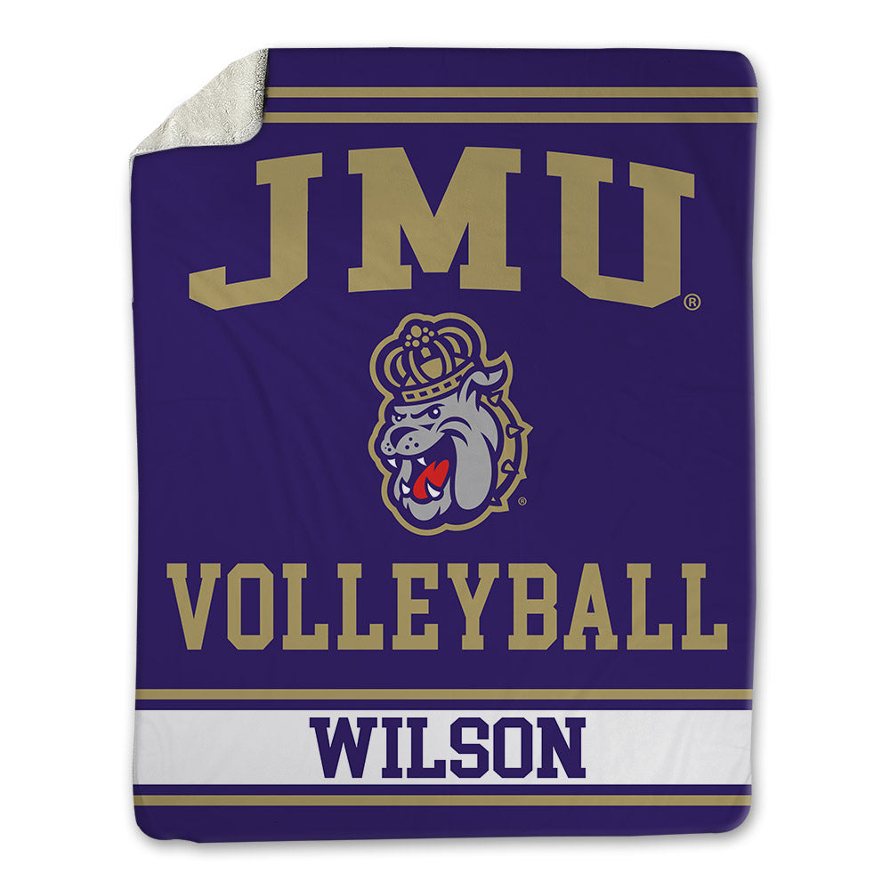 JMU - NCAA Women's Volleyball : Anna Wilson - Blanket-0