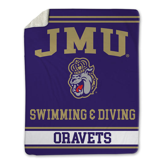 JMU - NCAA Women's Swimming & Diving : Sevanah Oravets - Blanket-0