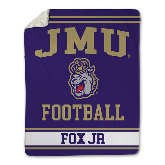 JMU - NCAA Football : Daniel Fox JR - Blanket-0