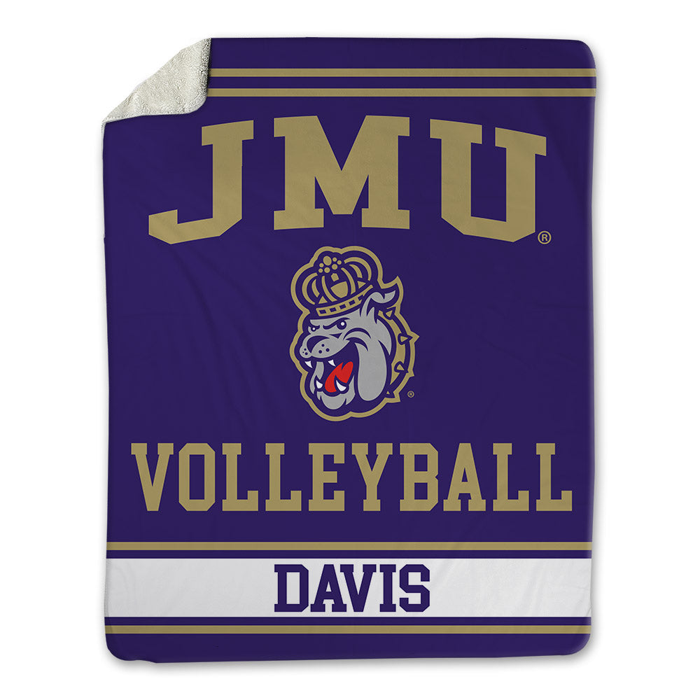 JMU - NCAA Women's Volleyball : Shelby Davis - Blanket-0