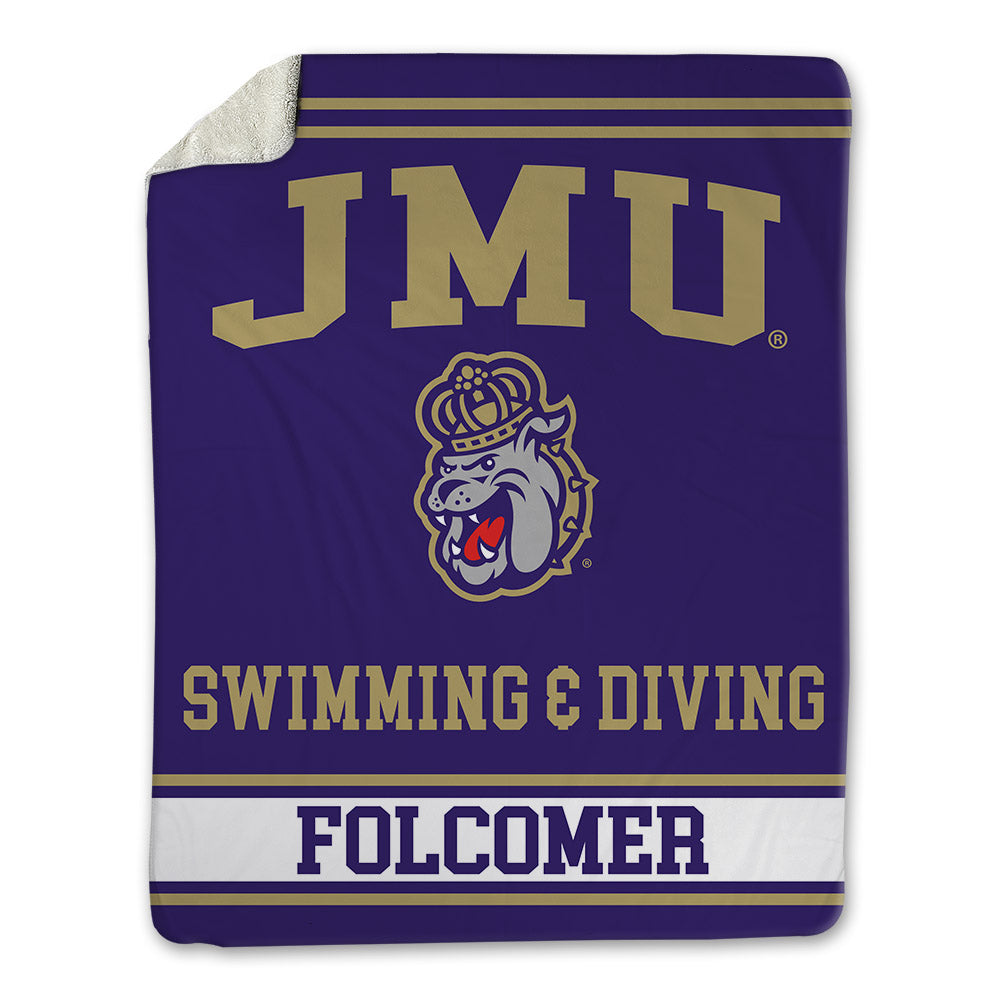 JMU - NCAA Women's Swimming & Diving : Tiffany Folcomer - Blanket-0