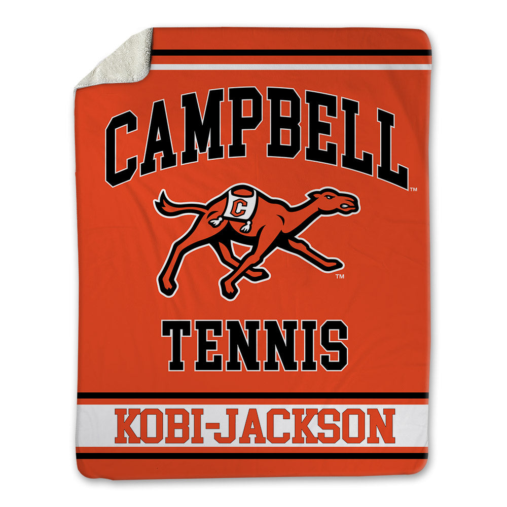 Campbell - NCAA Men's Tennis : Kenji Kobi-Jackson - Blanket-0