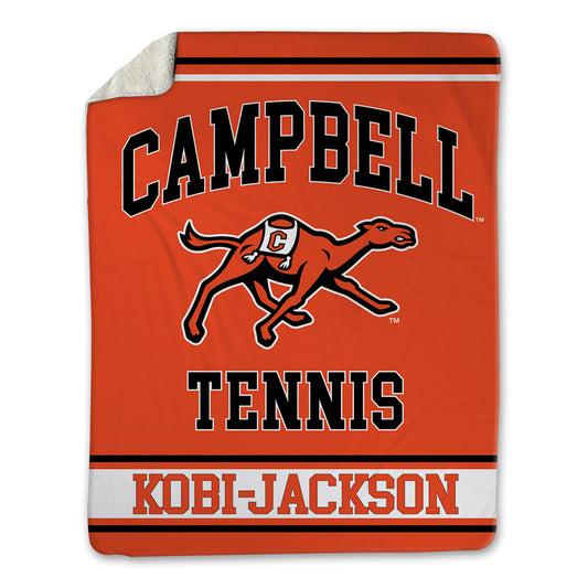 Campbell - NCAA Men's Tennis : Kenji Kobi-Jackson - Blanket-0