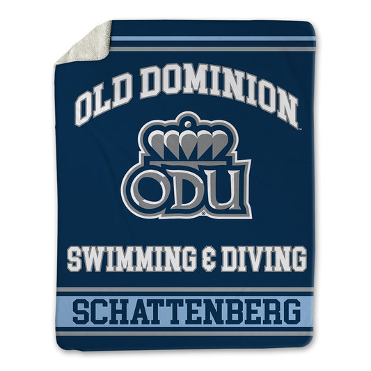 Old Dominion - NCAA Men's Swimming & Diving : Ben Schattenberg - Blanket-0