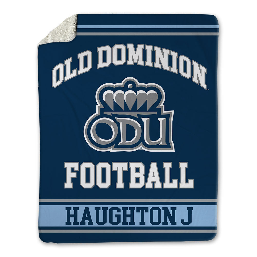 Old Dominion - NCAA Football : Leon Haughton J - Blanket-0