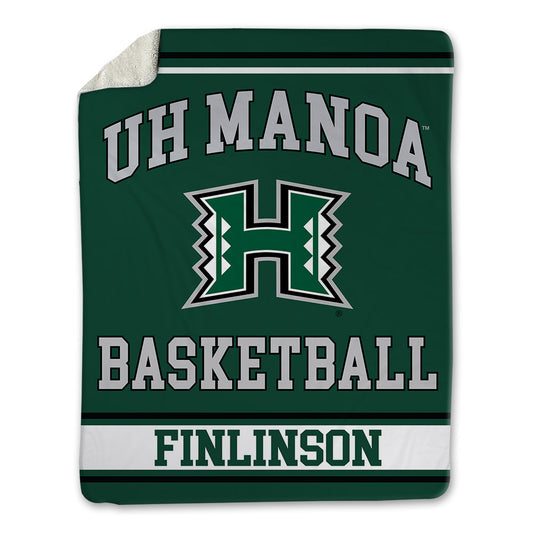 Hawaii - NCAA Men's Basketball : Isaac Finlinson - Blanket-0