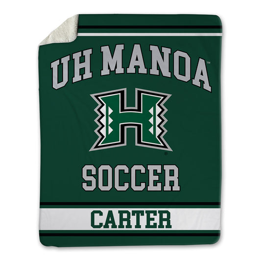 Hawaii - NCAA Women's Soccer : Caroline Carter - Blanket-0