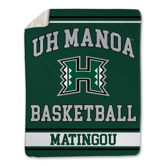 Hawaii - NCAA Men's Basketball : Jaden Matingou - Blanket-0