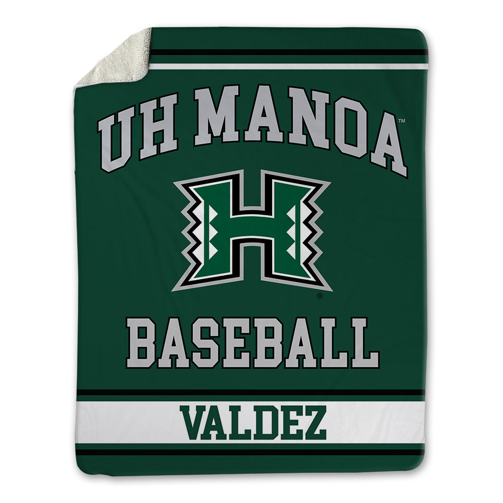 Hawaii - NCAA Baseball : Derek Valdez - Blanket-0