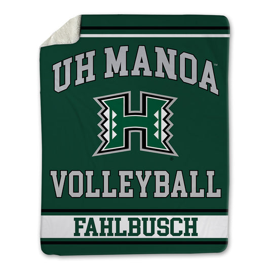 Hawaii - NCAA Men's Volleyball : Thatcher Fahlbusch - Blanket-0