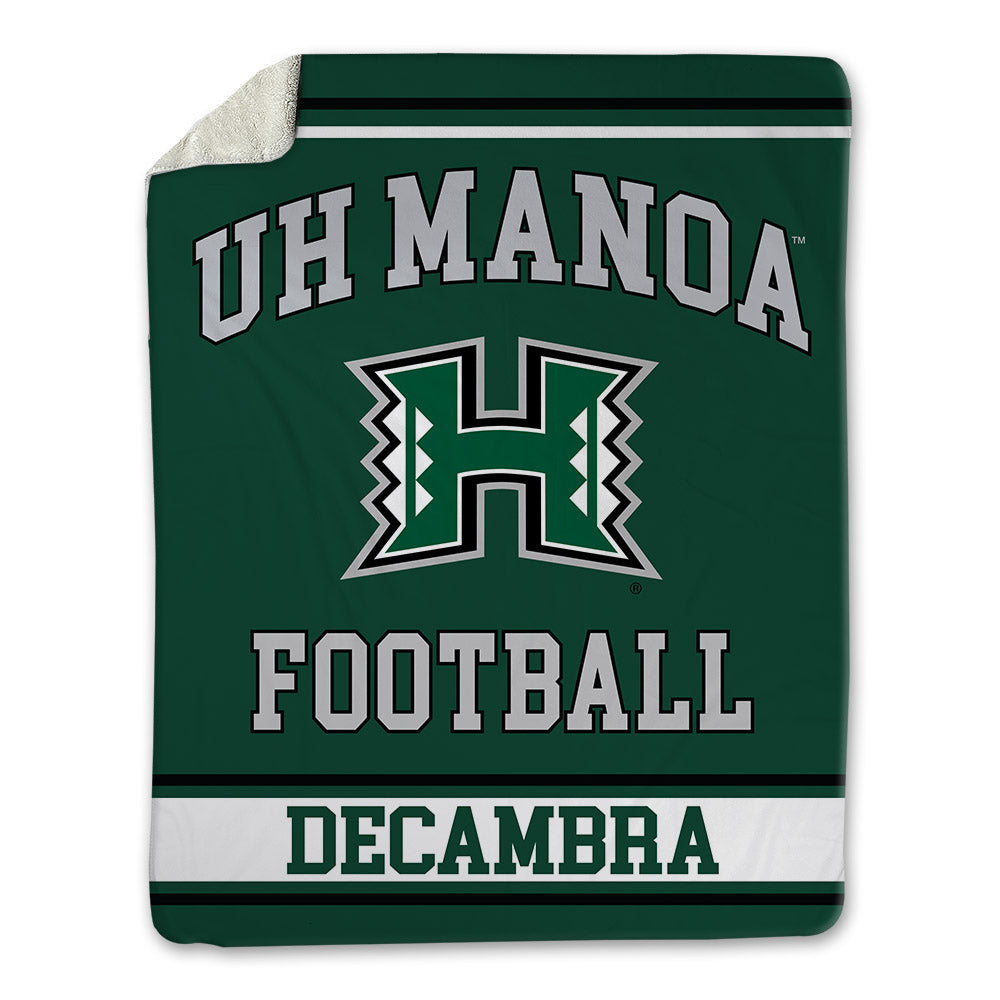 Hawaii - NCAA Football : Kodi DeCambra - Blanket-0