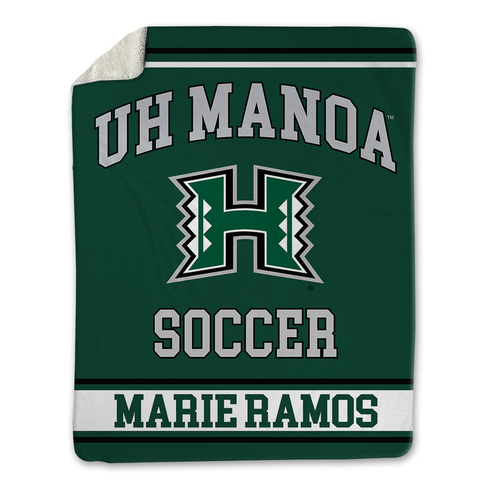 Hawaii - NCAA Women's Soccer : Charis Marie Ramos - Blanket-0