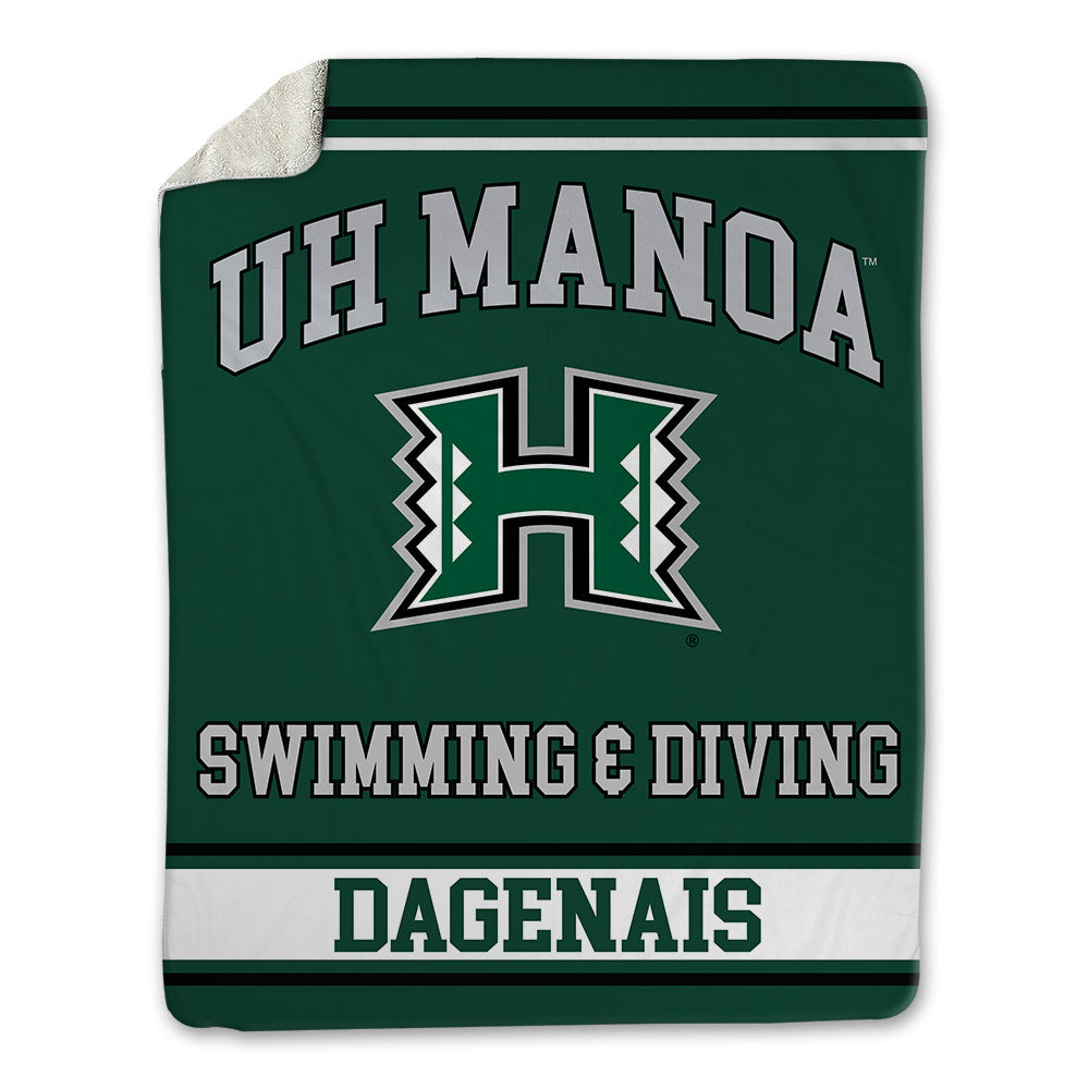 Hawaii - NCAA Men's Swimming & Diving : Victor Dagenais - Blanket-0