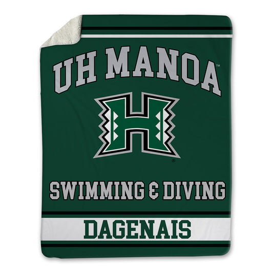 Hawaii - NCAA Men's Swimming & Diving : Victor Dagenais - Blanket-0