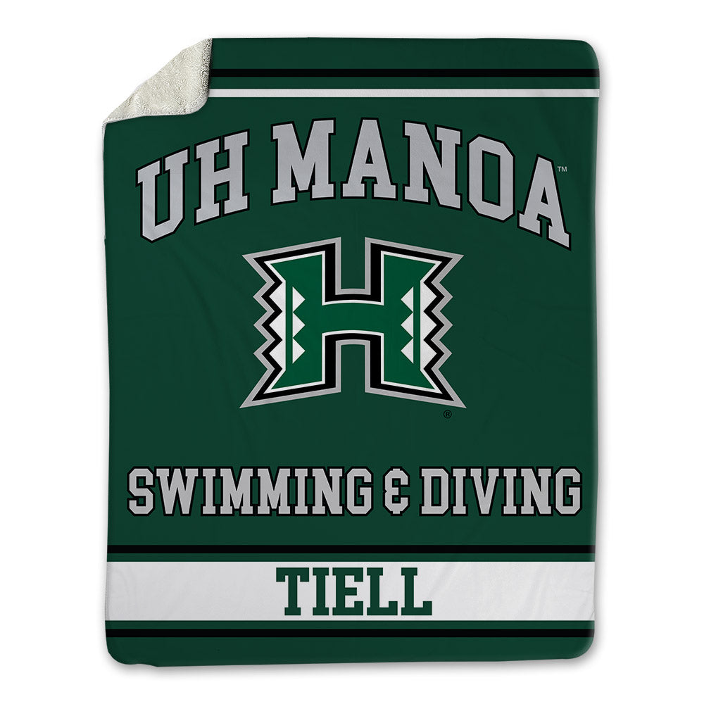 Hawaii - NCAA Men's Swimming & Diving : Korey Tiell - Blanket-0