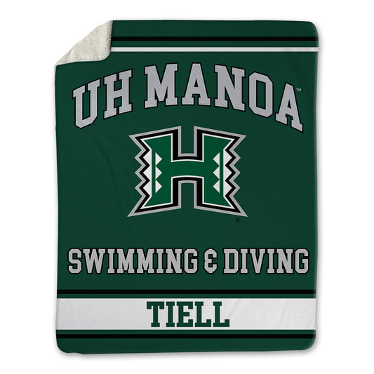 Hawaii - NCAA Men's Swimming & Diving : Korey Tiell - Blanket-0