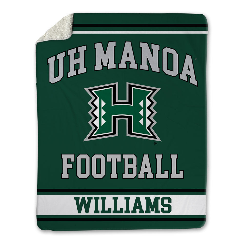 Hawaii - NCAA Football : Elijah Williams - Blanket-0