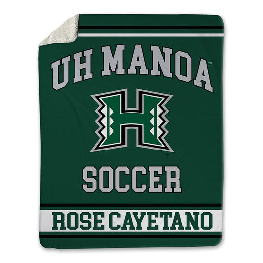 Hawaii - NCAA Women's Soccer : Jaslene Rose Cayetano - Blanket-0