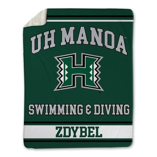 Hawaii - NCAA Men's Swimming & Diving : Adam Zdybel - Blanket-0