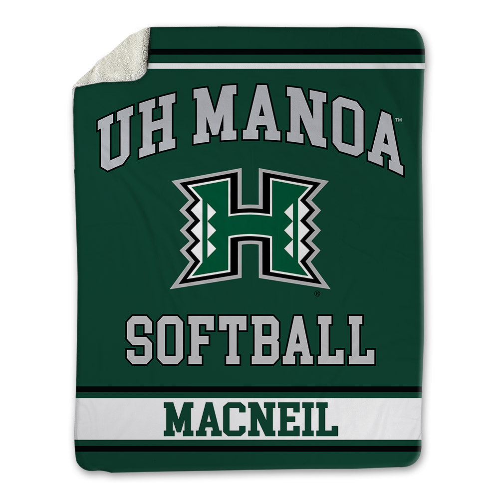 Hawaii - NCAA Softball : Maryn Macneil - Blanket-0