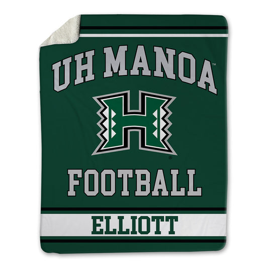Hawaii - NCAA Football : Spencer Elliott - Blanket-0