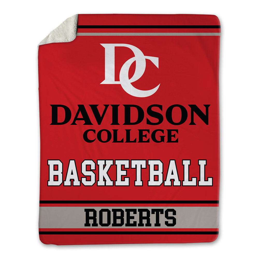 Davidson - NCAA Men's Basketball : JaQualon Roberts - Blanket-0